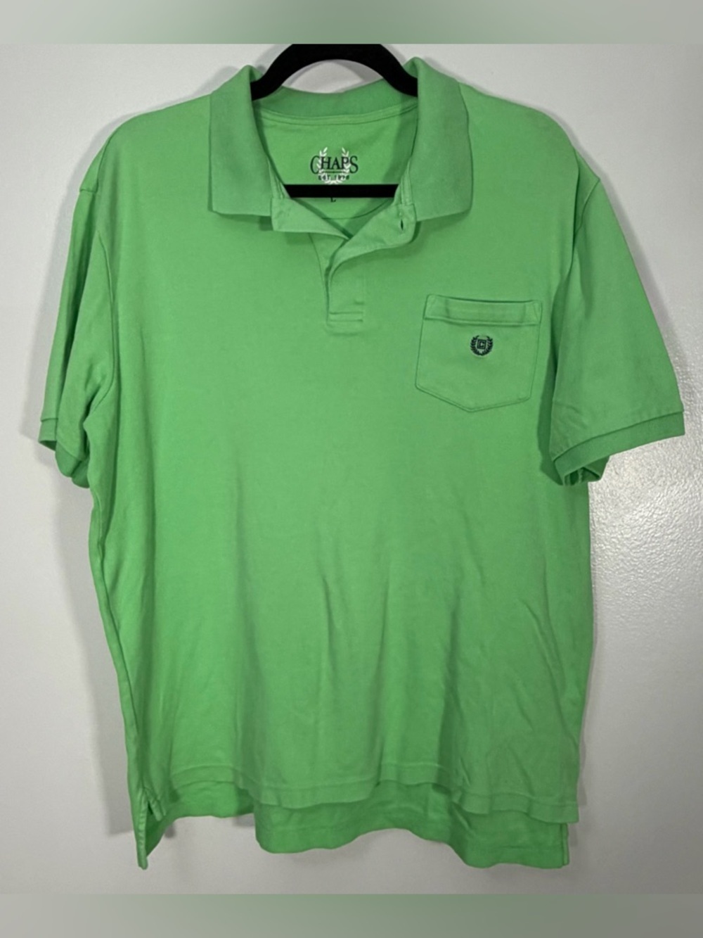 Chaps Men’s Lime Green Pocket Polo